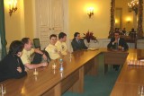 Tomíci u pana ministra školství, mládeže a tělovýchovy Ondřeje Lišky vyprávěli o táboře pro děti krajanů v rumunském Banátu.