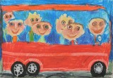 44. Mezinárodní dětská výtvarná výstava Lidice 2016: Medaile škole za kolekci malby a kresby, Dimov Teo (7 let), Art studio Prikazen Svjat, Sofia, Bulharsko