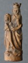 Soška Madonky z 15. století, zhotovená z parohu, vysoká pouhé 4 centimetry, je pozoruhodně zachovalá (Záchranný výzkum MMP, Praha, Václavské nám., 2018)
