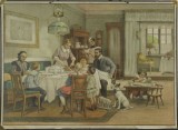 Rodina - školní obraz, nakladatel C. C. Meinhold & Söhne